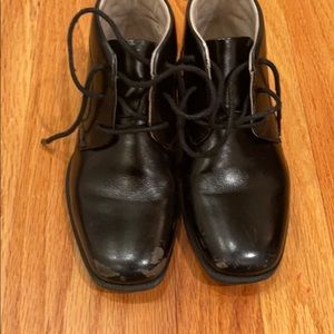 Boys dress leather booties !